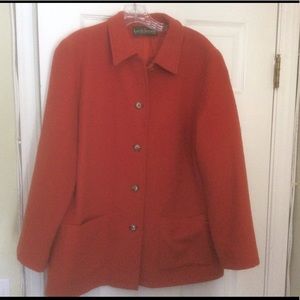 Harve Bernard Orange Wool Jacket 16